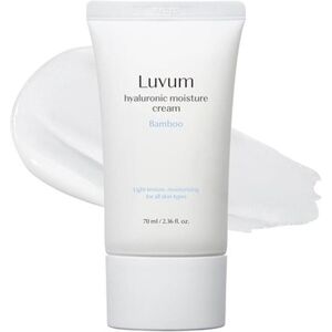 Luvum, Crème visage, Crème hydratante à l'acide hyaluronique et extrait de bambou (Tonique visage) - Publicité Luvum, Crème visage, Crème hydratante à l'acide hyaluronique et extrait de bambou (Tonique visage) - Publicité