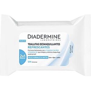 Diadermine, Nettoyant pour le visage, Face, Eye, and Lip Cleansing Wipes Express 3 in 1 for All Skin Types High Tolerance (Lingettes nettoyantes pour le visage) - Publicité Diadermine, Nettoyant pour le visage, Face, Eye, and Lip Cleansing Wipes Express 3 in 1 for All Skin Types High Tolerance (Lingettes nettoyantes pour le visage) - Publicité