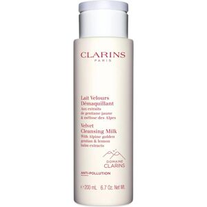Clarins, Nettoyant pour le visage, Lait Velours Démaquillant (Lait nettoyant, 200 ml) - Publicité Clarins, Nettoyant pour le visage, Lait Velours Démaquillant (Lait nettoyant, 200 ml) - Publicité