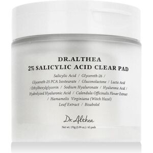 Dr. Althea, Nettoyant pour le visage, Pads à l'acide salicylique 2% - 60 pièces (Lingettes nettoyantes pour le visage, 170 g) - Publicité Dr. Althea, Nettoyant pour le visage, Pads à l'acide salicylique 2% - 60 pièces (Lingettes nettoyantes pour le visage, 170 g) - Publicité