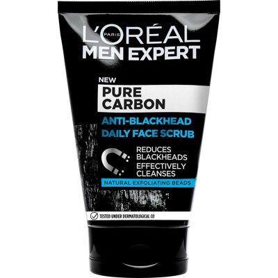 L'Oréal Paris Men Expert Gommage au Charbon Actif - 100ml - Publicité L'Oréal Paris Men Expert Gommage au Charbon Actif - 100ml - Publicité