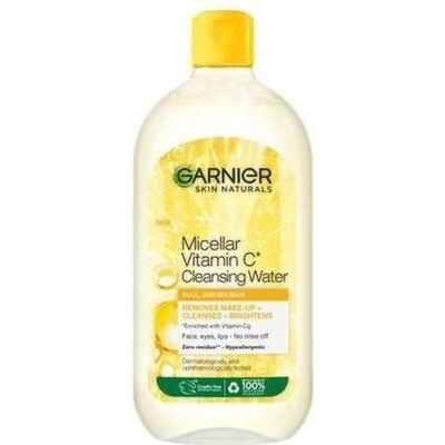 Garnier, Nettoyant pour le visage, Eau micellaire enrichie en vitamine C (Lingettes nettoyantes pour le visage) - Publicité Garnier, Nettoyant pour le visage, Eau micellaire enrichie en vitamine C (Lingettes nettoyantes pour le visage) - Publicité