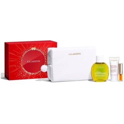 Clarins, Set cadeau beauté, Eau Extraordinaire Holiday Season 25 VP (Kit de soins du visage, Set soin du corps) - Publicité Clarins, Set cadeau beauté, Eau Extraordinaire Holiday Season 25 VP (Kit de soins du visage, Set soin du corps) - Publicité