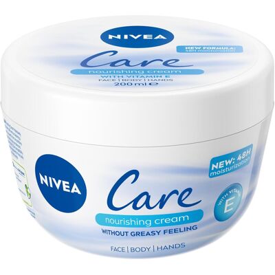 Nivea - Nourrissant 200ml Sans couleur - Crème - Publicité Nivea - Nourrissant 200ml Sans couleur - Crème - Publicité