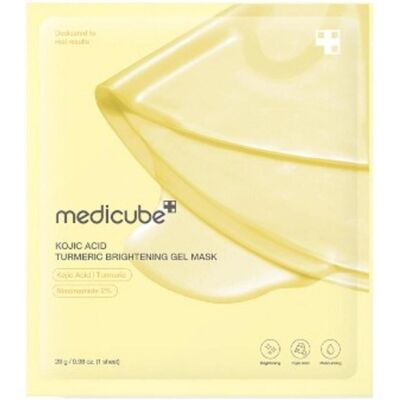 Medicube, Masque pour le visage, Masque gel éclaircissant à l'acide kojique et à la turmeric (28 g) - Publicité Medicube, Masque pour le visage, Masque gel éclaircissant à l'acide kojique et à la turmeric (28 g) - Publicité