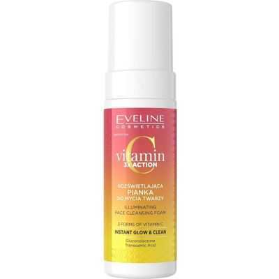 Eveline - Vitamin C 3X Action - 150 ml - Moussant - Nettoyant visage - Publicité Eveline - Vitamin C 3X Action - 150 ml - Moussant - Nettoyant visage - Publicité