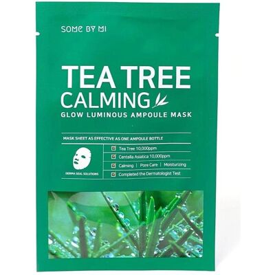 Some By Mi, Masque pour le visage, Glow Luminous Tea Tree Calming Sheet Mask - 25 g, pour les peaux à problèmes (25 g) - Publicité Some By Mi, Masque pour le visage, Glow Luminous Tea Tree Calming Sheet Mask - 25 g, pour les peaux à problèmes (25 g) - Publicité