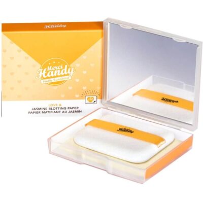 Merci Handy, Nettoyant pour le visage, Hello Sunshine Love & Jasmine Cleansing Blotting Paper 50 Stück (Lingettes nettoyantes pour le visage, 45 g) - Publicité Merci Handy, Nettoyant pour le visage, Hello Sunshine Love & Jasmine Cleansing Blotting Paper 50 Stück (Lingettes nettoyantes pour le visage, 45 g) - Publicité