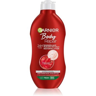 Lotion Corps Garnier Restore & Hydrate - Lait Corporel - Publicité Lotion Corps Garnier Restore & Hydrate - Lait Corporel - Publicité
