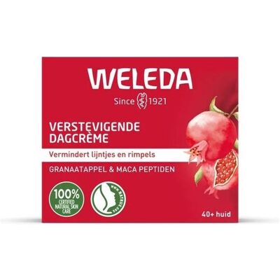 Crème de jour raffermissante à la grenade et maca de Weleda - Publicité Crème de jour raffermissante à la grenade et maca de Weleda - Publicité
