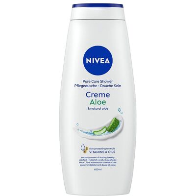 NIVEA, Gel douche, Creme Aloe (650 ml) - Publicité NIVEA, Gel douche, Creme Aloe (650 ml) - Publicité