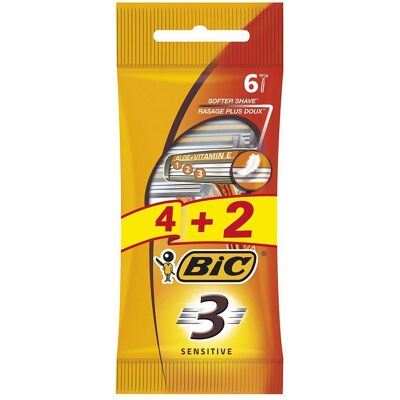 BIC Rasoir Sensible 3 - Rasoirs - Publicité BIC Rasoir Sensible 3 - Rasoirs - Publicité