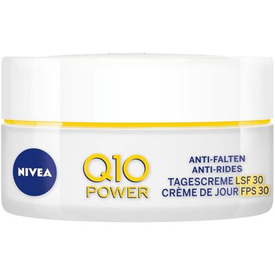 Nivea, Crème visage, Q10 Power Soin de Jour Anti-Rides Extra-Protecteur SPF 30 (50 ml, Crème de jour, SPF 30) - Publicité Nivea, Crème visage, Q10 Power Soin de Jour Anti-Rides Extra-Protecteur SPF 30 (50 ml, Crème de jour, SPF 30) - Publicité