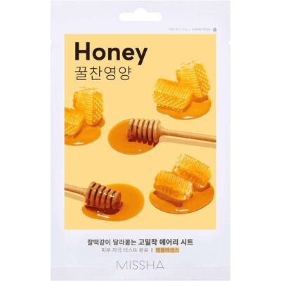 Missha, Masque pour le visage, - Honey Airy Fit Nourishing Sheet Mask (19 g) (19 g) - Publicité Missha, Masque pour le visage, - Honey Airy Fit Nourishing Sheet Mask (19 g) (19 g) - Publicité