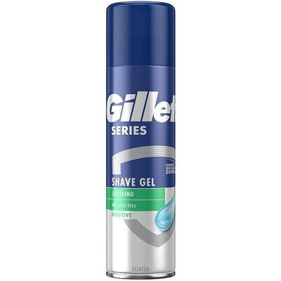 Gillette Mousse + gel à raser, Série Sensible (200 ml, Gel de rasage) - Publicité Gillette Mousse + gel à raser, Série Sensible (200 ml, Gel de rasage) - Publicité
