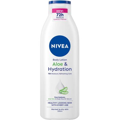 NIVEA 250ml Aloe & Hydration Body Lotion - Lotion pour le corps - Publicité NIVEA 250ml Aloe & Hydration Body Lotion - Lotion pour le corps - Publicité