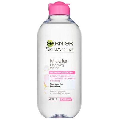 Eau Micellaire Garnier Skin Active - Normal & Sensible - 400ml - Publicité Eau Micellaire Garnier Skin Active - Normal & Sensible - 400ml - Publicité
