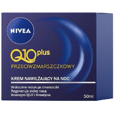 NIVEA, Crème visage, Q10 Power Regenerating Night Cream Against Wrinkles Firming (50 ml, Crème de nuit) - Publicité NIVEA, Crème visage, Q10 Power Regenerating Night Cream Against Wrinkles Firming (50 ml, Crème de nuit) - Publicité