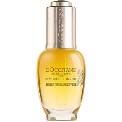 Huile Visage L'Occitane Immortelle Divine Jeunesse - Huile pour le visage - Publicité Huile Visage L'Occitane Immortelle Divine Jeunesse - Huile pour le visage - Publicité