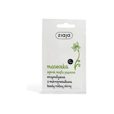 Masque enzymatique Ziaja avec microgranules - Concombre 7ml - Publicité Masque enzymatique Ziaja avec microgranules - Concombre 7ml - Publicité