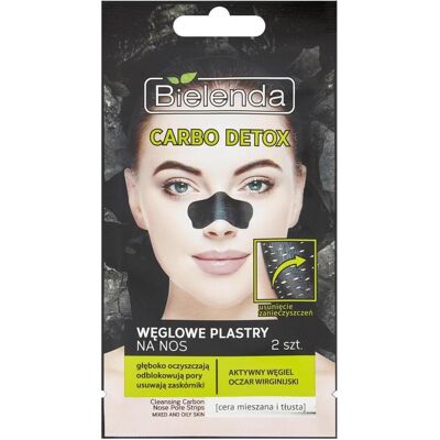 Bielenda, Masque pour le visage, Carbo Detox Carbon Plasters On The Nose From Activated Carbon - Publicité Bielenda, Masque pour le visage, Carbo Detox Carbon Plasters On The Nose From Activated Carbon - Publicité