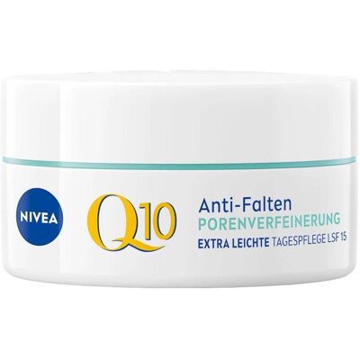 NIVEA, Crème visage, Q10 Anti-Falten PorenverfeinerndeTagespflege LSF 15 (50 ml, Crème de jour, SPF 15) - Publicité NIVEA, Crème visage, Q10 Anti-Falten PorenverfeinerndeTagespflege LSF 15 (50 ml, Crème de jour, SPF 15) - Publicité