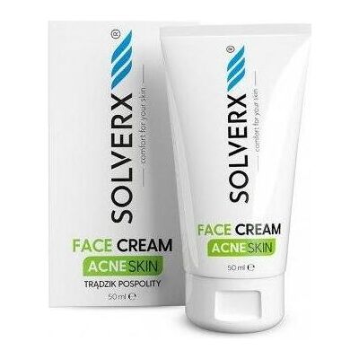 Solverx Crème visage contre l'acné - 50ml pour peau grasse - Publicité Solverx Crème visage contre l'acné - 50ml pour peau grasse - Publicité