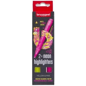 Bruynzeel, Highlighter + autobronzant, set d'highlighters jaune et rose (Highlighter) - Publicité Bruynzeel, Highlighter + autobronzant, set d'highlighters jaune et rose (Highlighter) - Publicité