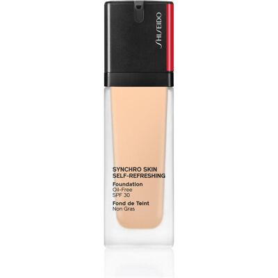 Fond de Teint Auto-Réactualisant Synchro Skin de Shiseido - Linen - Fond - Publicité Fond de Teint Auto-Réactualisant Synchro Skin de Shiseido - Linen - Fond - Publicité