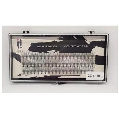 Ibra - Kępki sztucznych rzęs Super Natural 0.07 C-13mm - Curl C - false eyelashes - Publicité Ibra - Kępki sztucznych rzęs Super Natural 0.07 C-13mm - Curl C - false eyelashes - Publicité