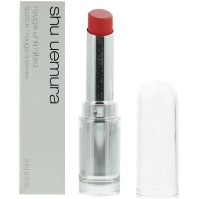 Rouge Unlimited OR 575 Lipstick de Shu Uemura - Orange-Red - Publicité Rouge Unlimited OR 575 Lipstick de Shu Uemura - Orange-Red - Publicité