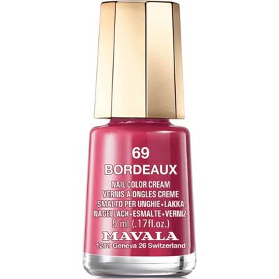 Mavala, Vernis à ongles, Vernis à ongles Mini Color's (69 Bordeaux, Vernis coloré) - Publicité Mavala, Vernis à ongles, Vernis à ongles Mini Color's (69 Bordeaux, Vernis coloré) - Publicité