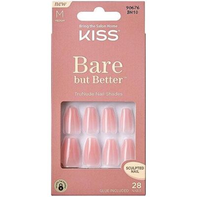 Kiss Nail art + faux ongles, Bare-But-Better Nails - Bare Nude 28 pcs. (Ongles artificiels, Nude) - Publicité Kiss Nail art + faux ongles, Bare-But-Better Nails - Bare Nude 28 pcs. (Ongles artificiels, Nude) - Publicité