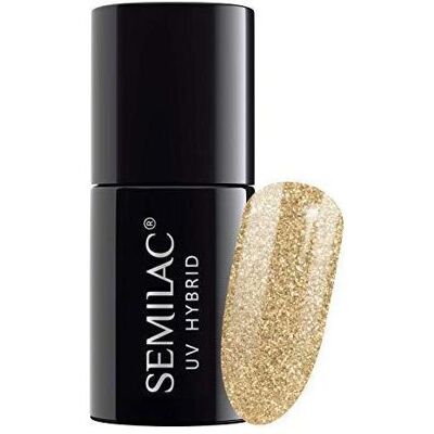 Semilac, Vernis à ongles, 037 Or Disco 7ml (Disco d'or, Vernis gel UV) - Publicité Semilac, Vernis à ongles, 037 Or Disco 7ml (Disco d'or, Vernis gel UV) - Publicité