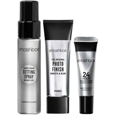 Smashbox, Primer + Base, Prep & Set - Coffret Maquillage - Publicité Smashbox, Primer + Base, Prep & Set - Coffret Maquillage - Publicité