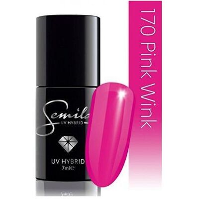 Semilac, Vernis à ongles, gel polish 7 ml Pink Wink 170 (Clin d'œil rose, Vernis gel UV) - Publicité Semilac, Vernis à ongles, gel polish 7 ml Pink Wink 170 (Clin d'œil rose, Vernis gel UV) - Publicité