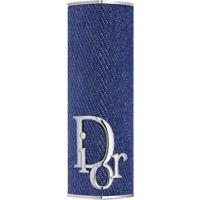 Christian Dior Rouge à lèvres + gloss, Étui à rouge à lèvres couture rechargeable (Indigo denim) - Publicité Christian Dior Rouge à lèvres + gloss, Étui à rouge à lèvres couture rechargeable (Indigo denim) - Publicité