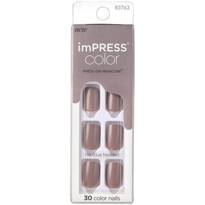 Kiss Nail art + faux ongles, My Face - imPRESS Color Taupe Prize Nails - Self-adhesive nails ( 30 pcs ) - (Ongles artificiels, gris-brun, Marron, Taupe) - Publicité Kiss Nail art + faux ongles, My Face - imPRESS Color Taupe Prize Nails - Self-adhesive nails ( 30 pcs ) - (Ongles artificiels, gris-brun, Marron, Taupe) - Publicité