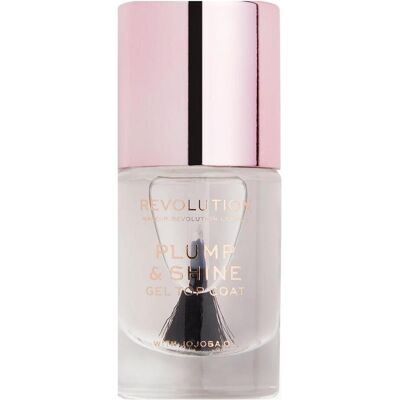 Makeup Revolution Pump & Shine Gel Top Coat - Vernis à ongles, Transparent - Publicité Makeup Revolution Pump & Shine Gel Top Coat - Vernis à ongles, Transparent - Publicité