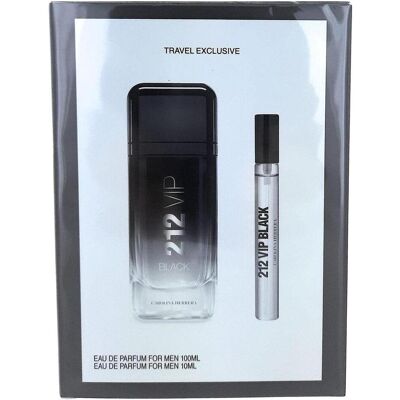 Carolina Herrera 212 Vip Black - Coffret pour hommes - Publicité Carolina Herrera 212 Vip Black - Coffret pour hommes - Publicité