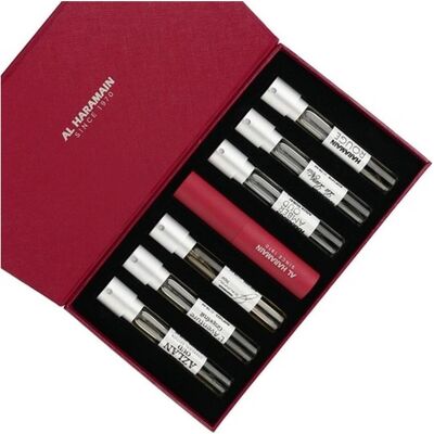 Al Haramain, Set cadeau beauté, Collection spéciale découverte ensemble de 6 (Coffret de parfum) - Publicité Al Haramain, Set cadeau beauté, Collection spéciale découverte ensemble de 6 (Coffret de parfum) - Publicité