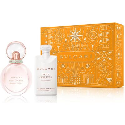 Bvlgari - Rose Goldea Blossom Delight - EDP 50 ml - Lotion pour le corps 75 ml - Coffret parfum - Publicité Bvlgari - Rose Goldea Blossom Delight - EDP 50 ml - Lotion pour le corps 75 ml - Coffret parfum - Publicité