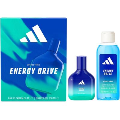 Adidas, Set cadeau beauté, Energy Drive - EDP 50 ml + Duschgel 100 ml (Coffret de parfum) - Publicité Adidas, Set cadeau beauté, Energy Drive - EDP 50 ml + Duschgel 100 ml (Coffret de parfum) - Publicité