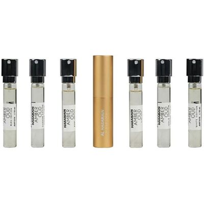 Al Haramain, Set cadeau beauté, Collection Découverte Ambre Oud pour Tous (Coffret de parfum) - Publicité Al Haramain, Set cadeau beauté, Collection Découverte Ambre Oud pour Tous (Coffret de parfum) - Publicité