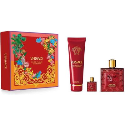Versace, Set cadeau beauté, Eros Flame Eau De Parfum et Gel (Coffret de parfum) - Publicité Versace, Set cadeau beauté, Eros Flame Eau De Parfum et Gel (Coffret de parfum) - Publicité