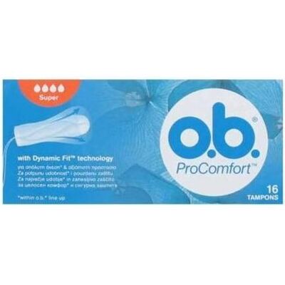 o.b., Tampon, Ob Pro Comfort Super Absorbent 90ml - Publicité o.b., Tampon, Ob Pro Comfort Super Absorbent 90ml - Publicité