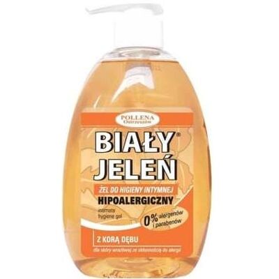Biały Jeleń, Soins intimes, POL żel d/higieny int.korą (Gel intime, 500 ml) - Publicité Biały Jeleń, Soins intimes, POL żel d/higieny int.korą (Gel intime, 500 ml) - Publicité