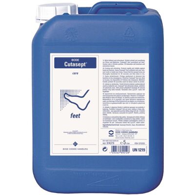 Hartmann, Produit de soin des pieds, Bode Cutasept feet 5 L spray alcoolique double action (5000 ml) - Publicité Hartmann, Produit de soin des pieds, Bode Cutasept feet 5 L spray alcoolique double action (5000 ml) - Publicité