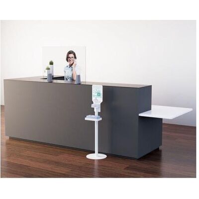 Distributeur Paperflow PUGHG.13 en Acier Blanc - Gel Hydroalcoolique - Publicité Distributeur Paperflow PUGHG.13 en Acier Blanc - Gel Hydroalcoolique - Publicité