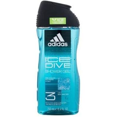 Adidas, Gel douche, Gel douche Ice Dive 250Ml (250 ml) - Publicité Adidas, Gel douche, Gel douche Ice Dive 250Ml (250 ml) - Publicité